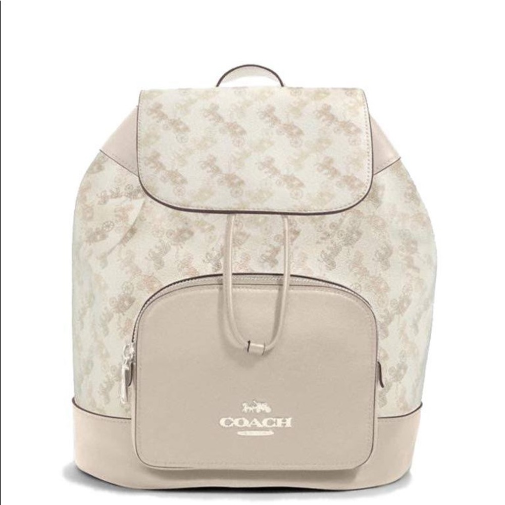 Coach Jess horse and carriage drawstring backpack